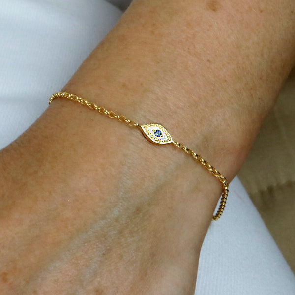 Small evil eye cheap bracelet