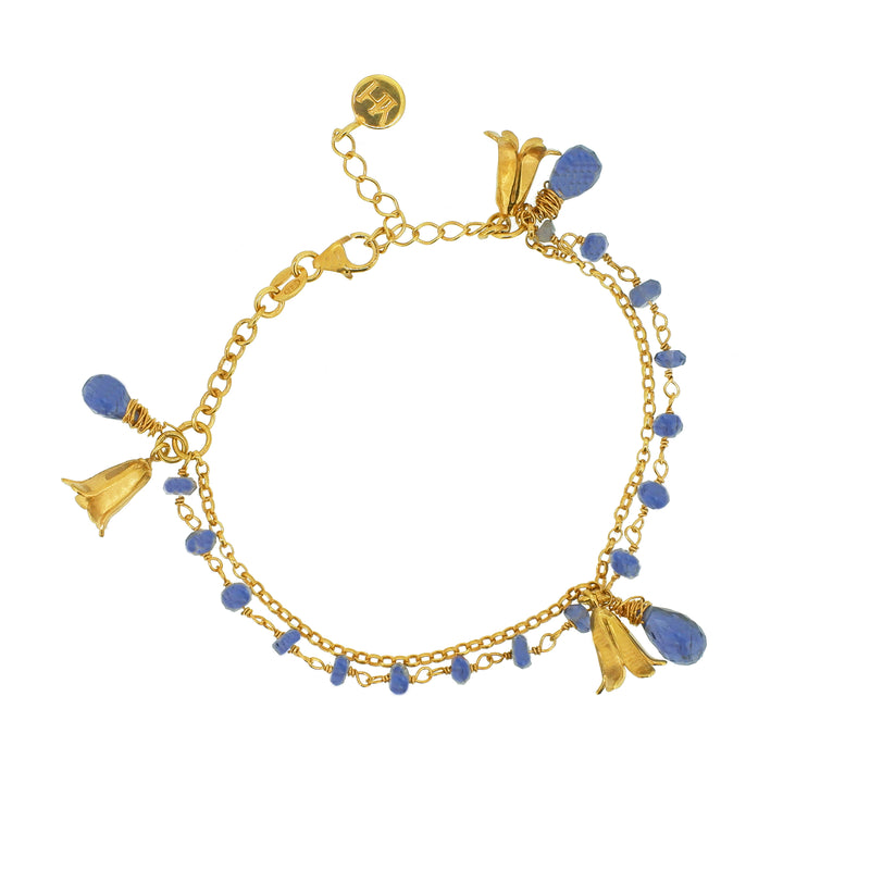 Bluebell bracelet with iolite gemstones
