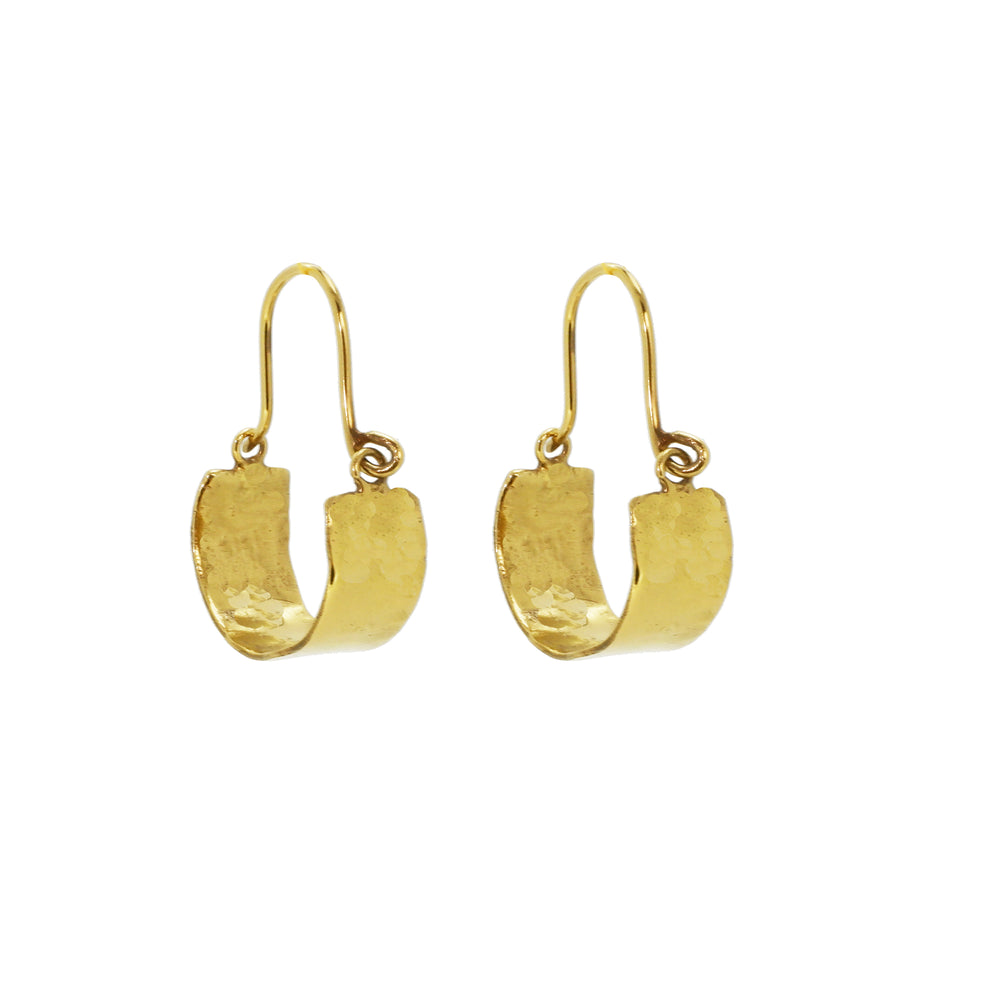 Gold Chunky Hexagon Hoop Earrings | New Look