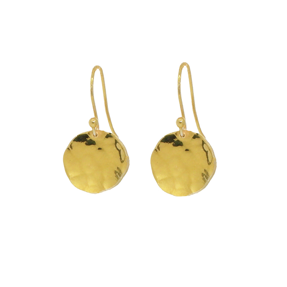 Top more than 220 hammered gold drop earrings