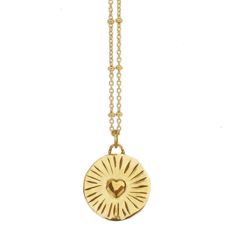 Personalised Love Amulet Necklace - Gold