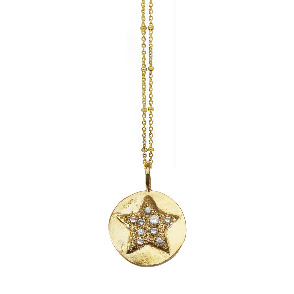 Scatter Star Necklace - Gold