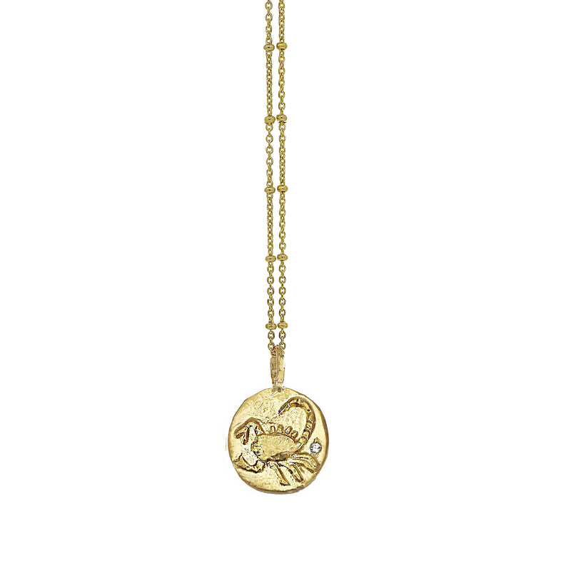 Zodiac Scorpio Pendant Necklace with Diamond