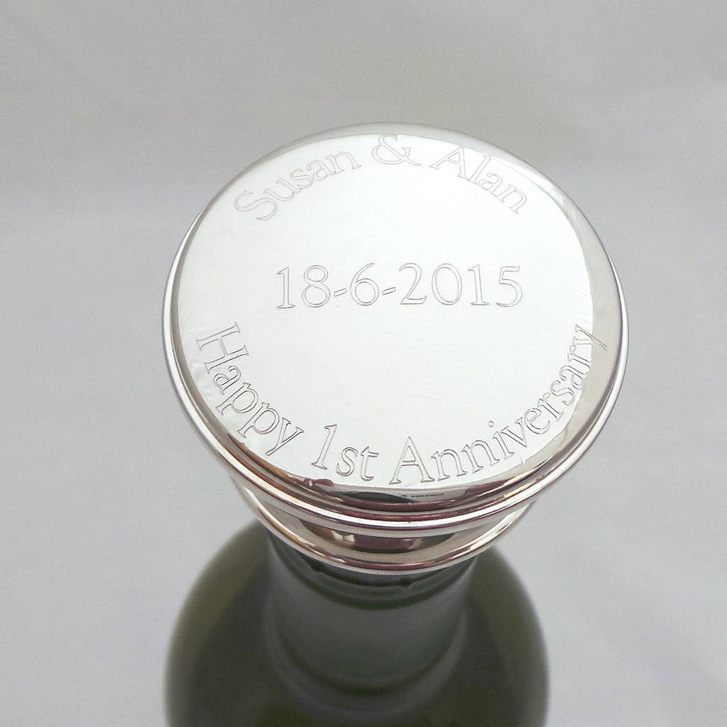 Engraved Wine Bottle Stopper - Personalised