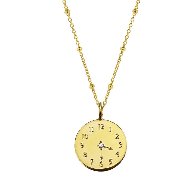 Bespoke Time Necklace - Gold
