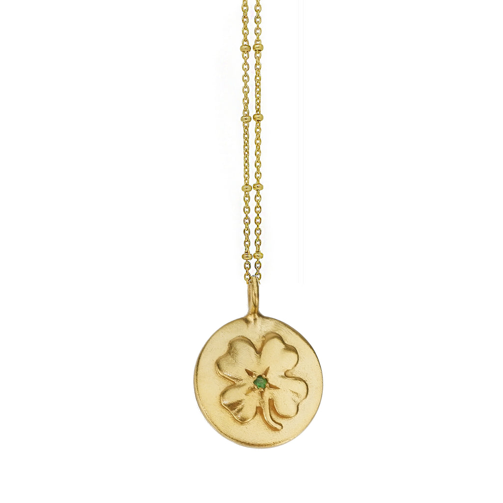 Four Leaf Clover Lucky Charm Necklace
