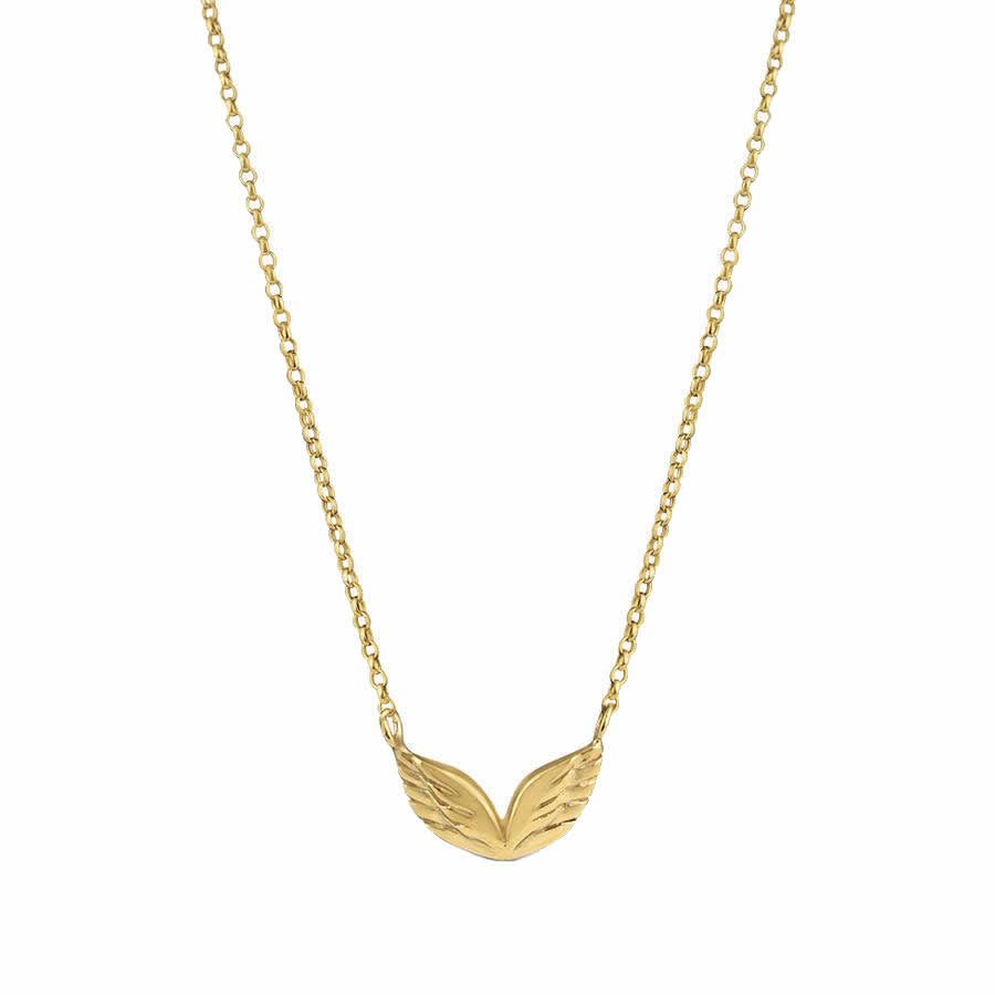 Angel Wings Necklace Gold Plated – Yvonne Henderson