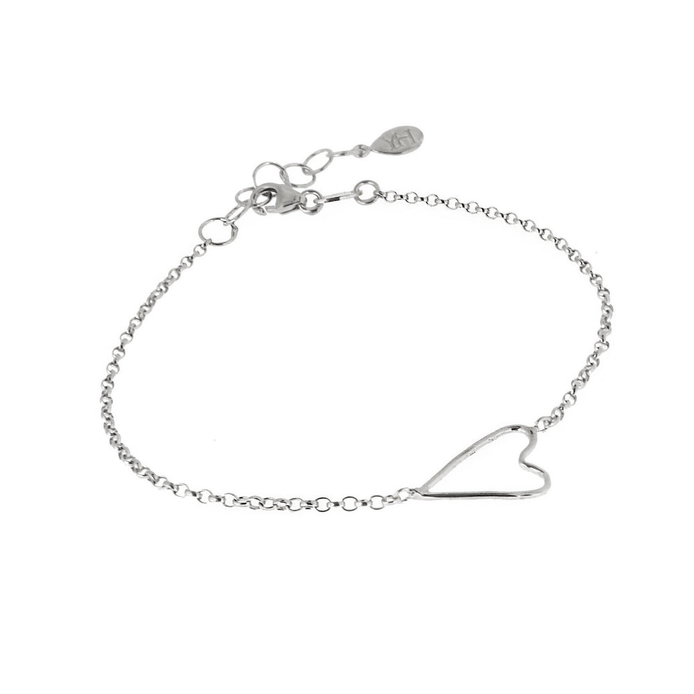 Wire clearance heart bracelet